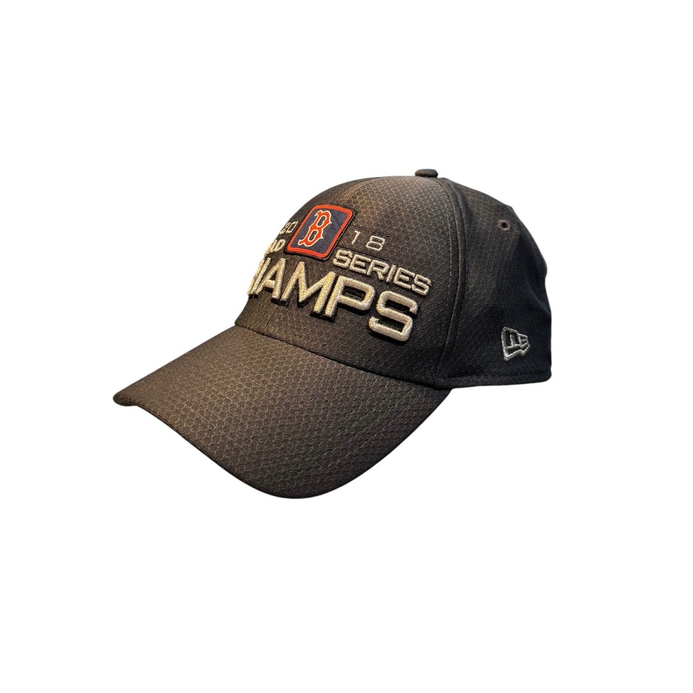New‎ Era Boston Red Sox 2018 World Series Champs 39THIRTY Grey Stretch Fit Hat